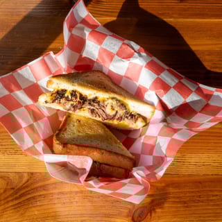 Pulled Chicken Grilled Cheese w/ Chips